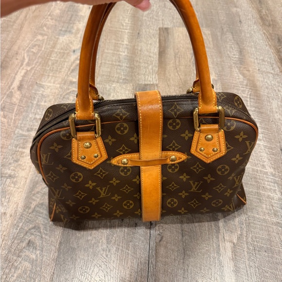 Louis Vuitton Brown and Tan Monogram Hudson Satchel - Picture 2 of 11